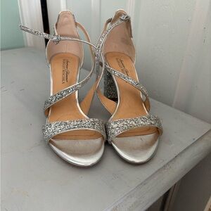 Silver dress heels